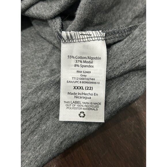 NWT Time And Tru Womens Grey Adjustable Spaghetti Strap Camisole Top SZ XXXLarge - Picture 5 of 9